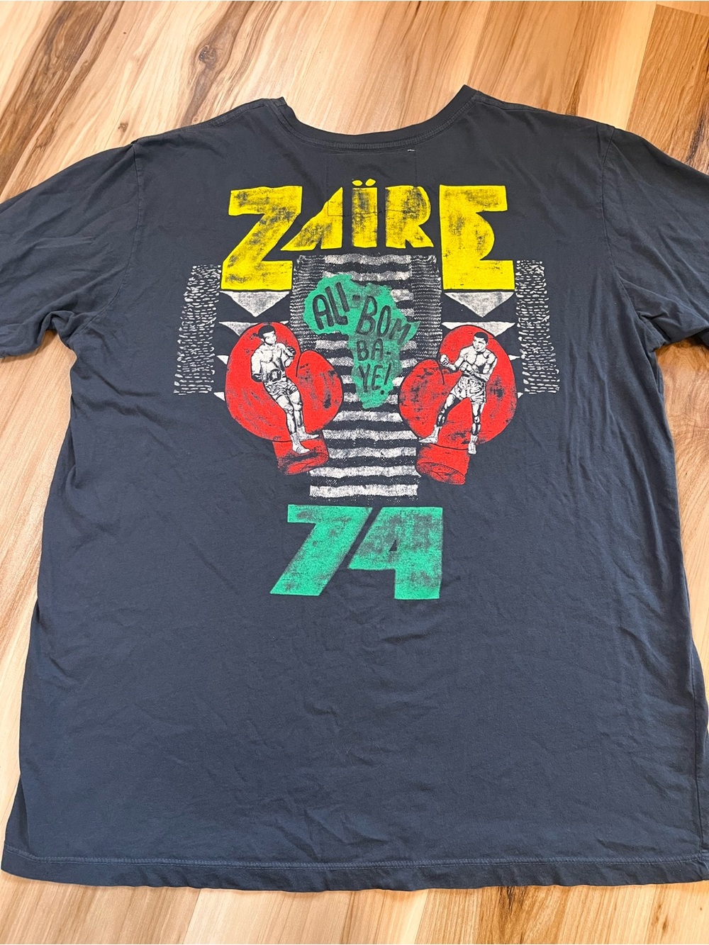 Roots Of Fight Muhammad Ali Zaire 74 Rumble In The Jungle Tee Shirt Men’s XXL